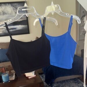 Two Women's Camisole Top Black and Blue